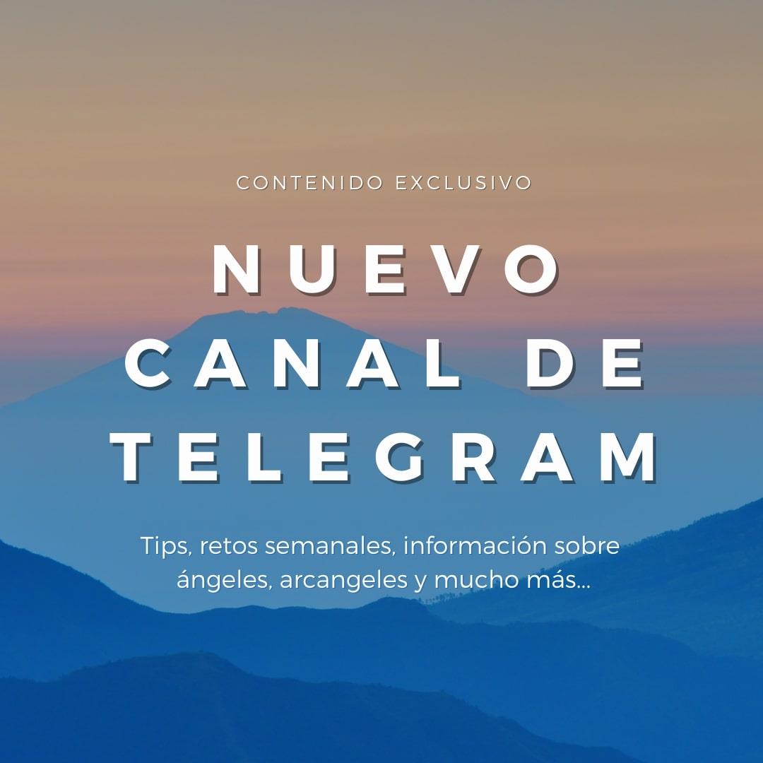 Nuevo Canal de Telegram Conecta con tus Ángeles Maria Brió